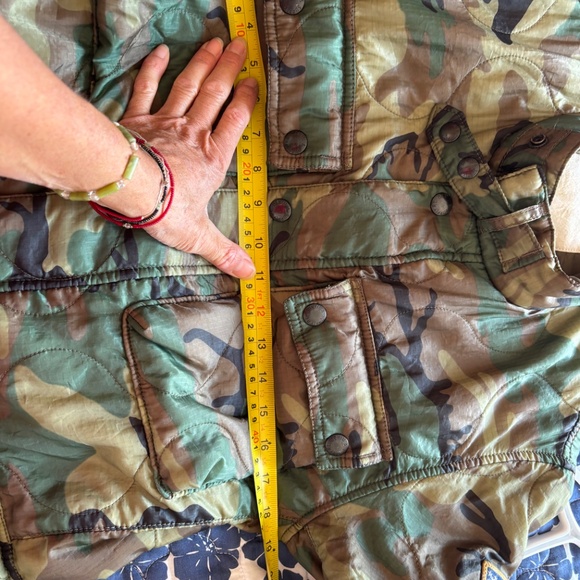 mens Ralph Lauren size medium camouflage coat Denim and Supply USA flag vintage - Picture 12 of 13